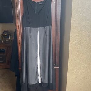 Elegant Black and Gray Dress